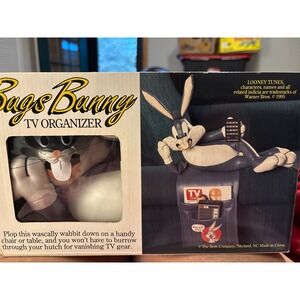 Vintage Bugs Bunny TV Organizer‎ Remote Control Holder Warner Bros 1995 New